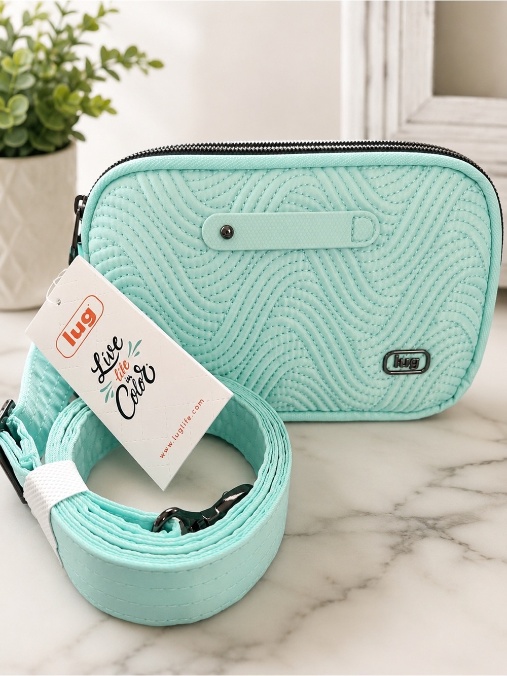 Lug Coupe SE 2 Convertible Crossbody Belt Bag in Aquamarine 🎁